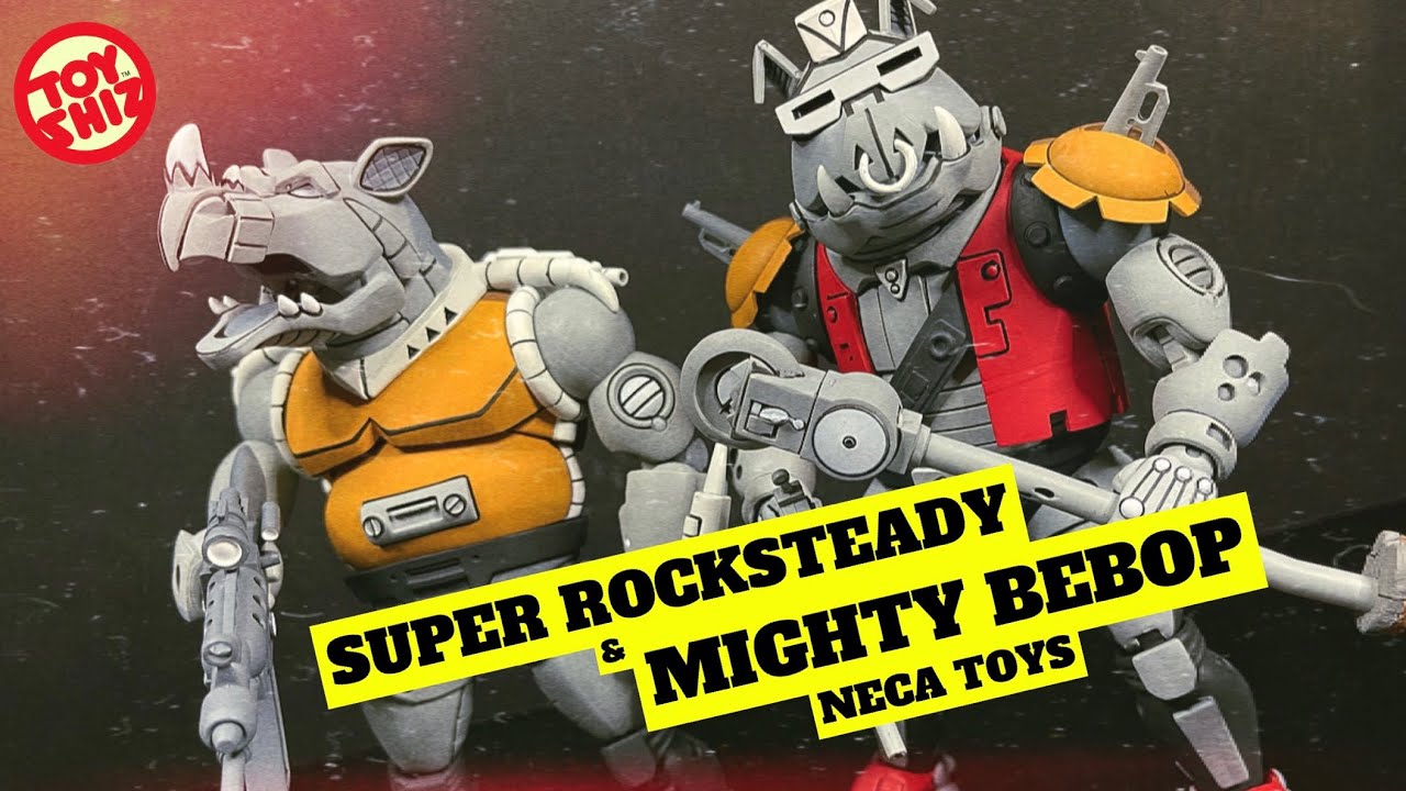 2022 SUPER ROCKSTEADY & MIGHTY BEBOP | Target Excl Cartoon TMNT | NECA Toys