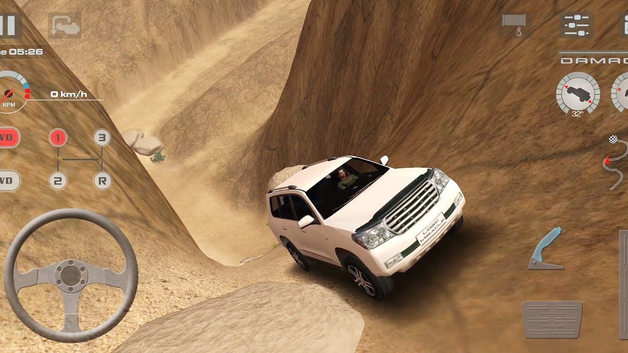 Level #4 SUV Steep Mountain Climbing | OffRoad Drive Desert Hard Mode Android Gameplay HD
