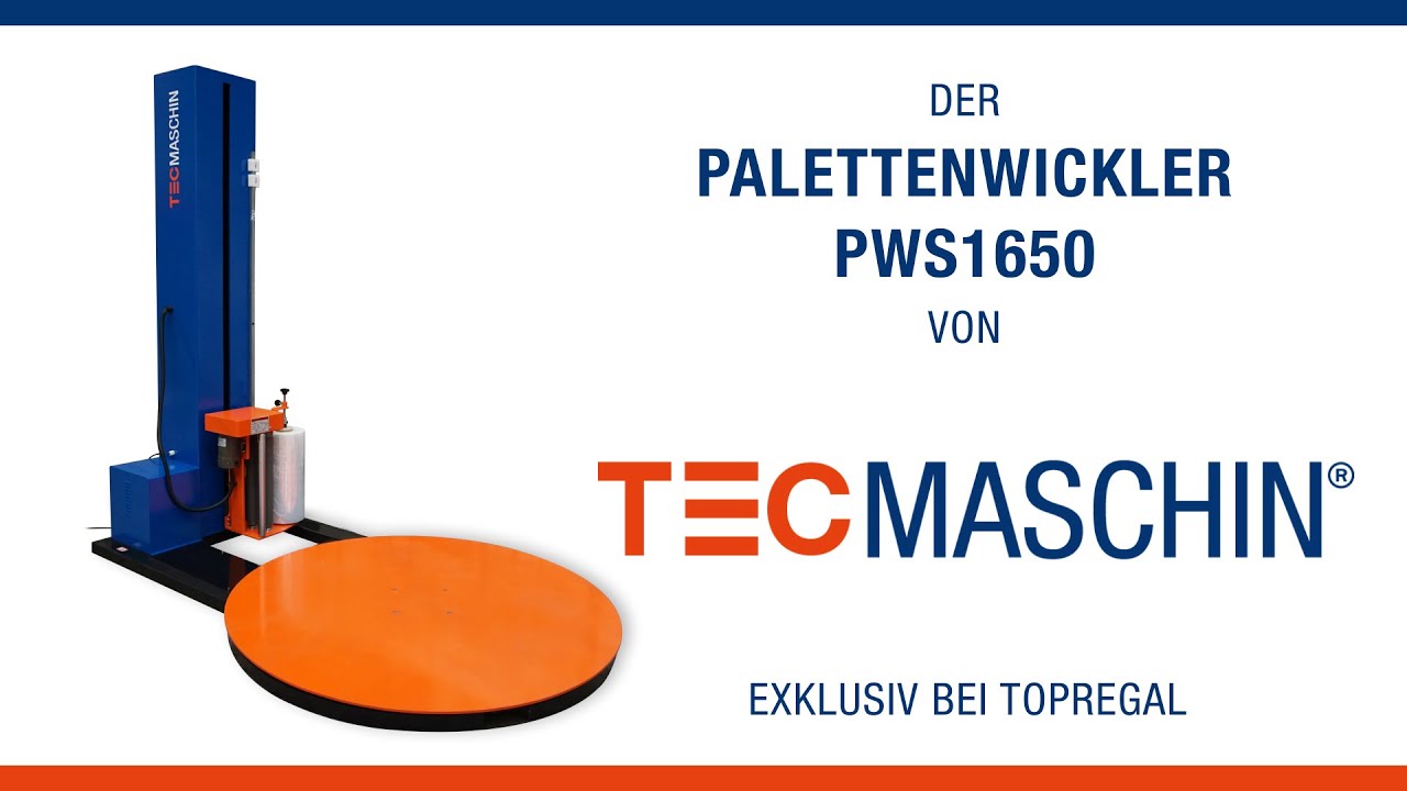 Produktvideo Palettenwickler PWS1650 von TecMaschin