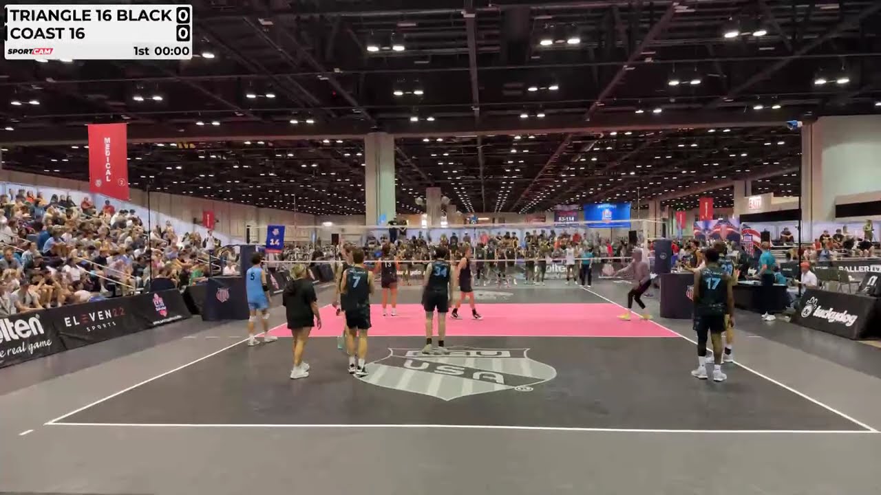 Live Stream: Triangle 16 Black vs COAST 16, AAU Nationals Final 16 Open, July 3rd 2024