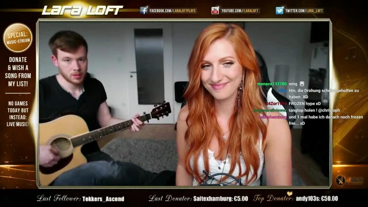 Hello - Adele / Livestream-Cover ▶ LARA LOFT und Christoph an der Gitarre / Jam-Session