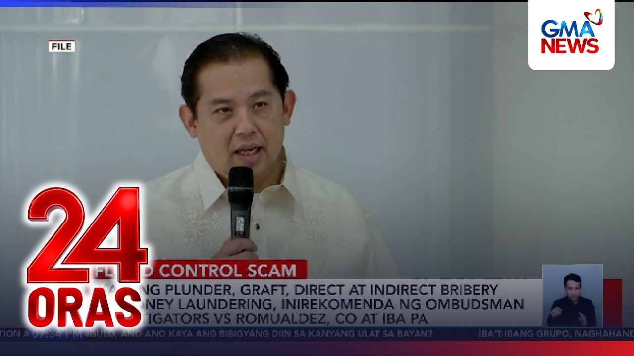 Kasong plunder, graft, direct at indirect bv bribery, at money laundering, inirekomenda... | 24 Oras