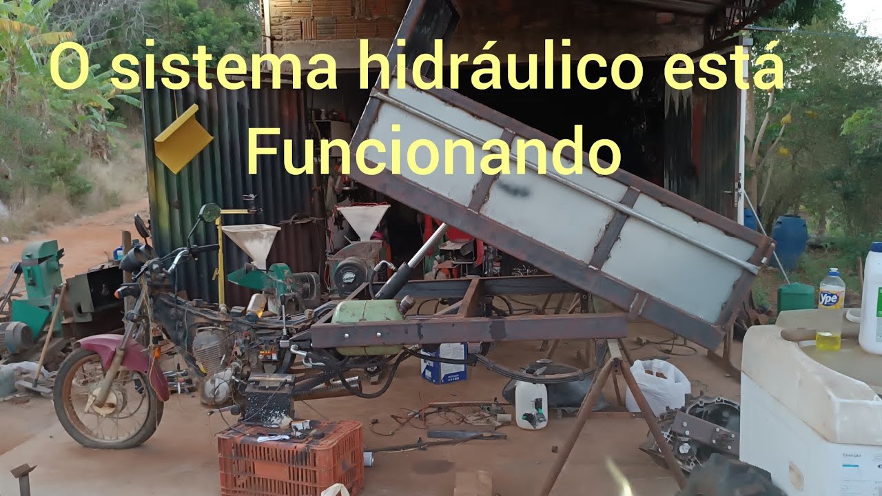 O basculante do Triciclo  da granja baixa verde está funcionando perfeitamente, veja até o fim