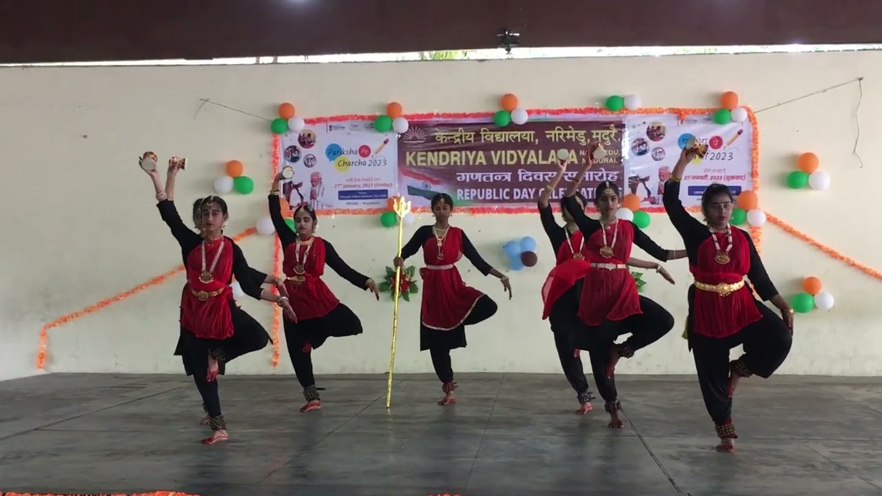 KV No.1, Narimedu, Madurai Republic Day 2023 Classical Dance (Bharatanatyam) by Secondary Students