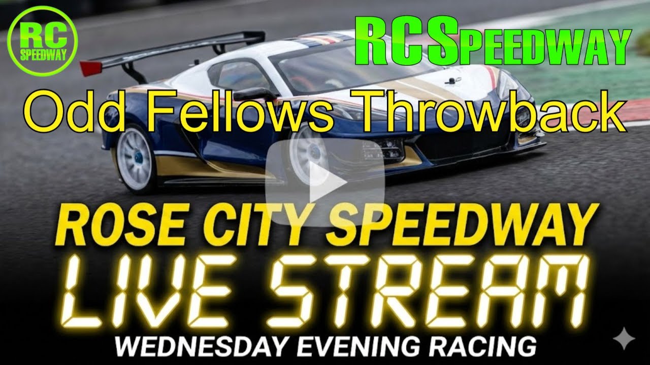 On-Road Wed. Night Club Racing | RC Speedway Live Stream | Welland, ON, CA