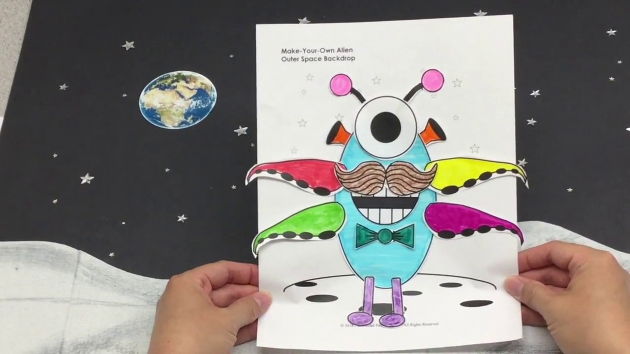Aliens In My Shoes Craft Video Tutorial from MusicK8.com