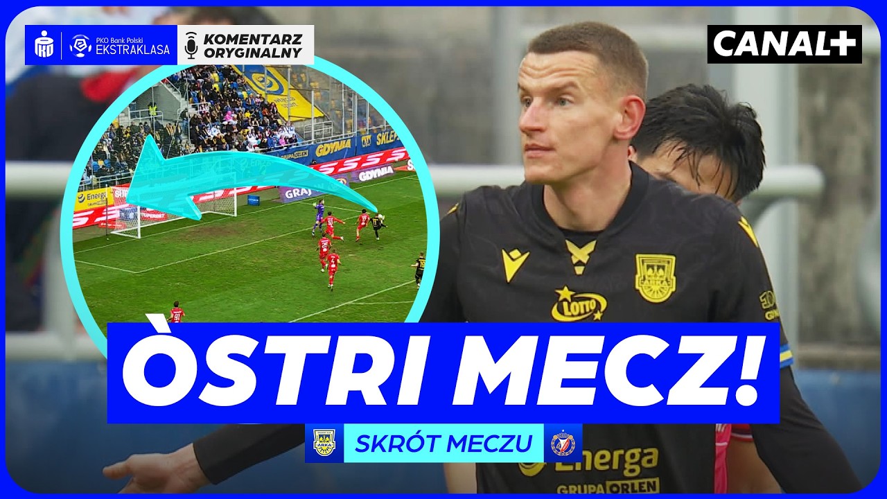 KASZUBSKI MECZ W GDYNI! ANULOWANY KARNY WIDZEWA! ARKA - WIDZEW, SKRÓT MECZU