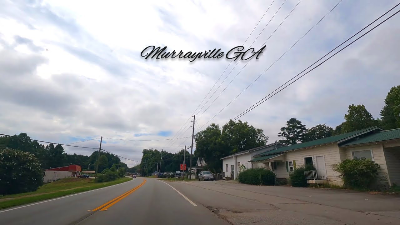 4K Murrayville Georgia | Highway 60 | Downtown Murrayville | Drive Tour USA