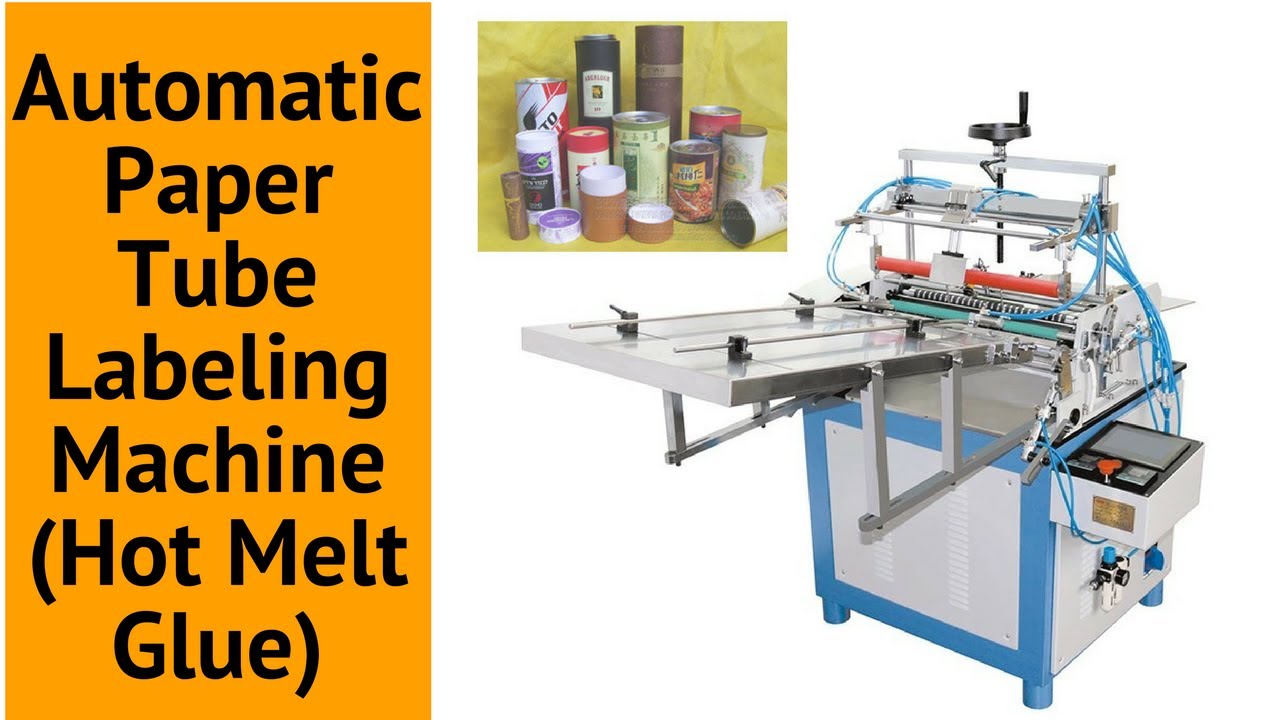 Automatic Hot Glue Label Pasting Machine For Paper Tubes DSY-T650C