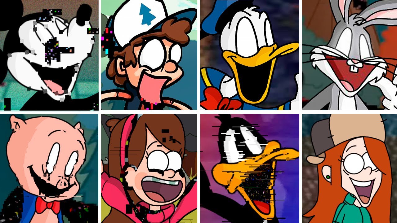 Friday Night Funkin' New VS Pibby Cartoons Glitch V1