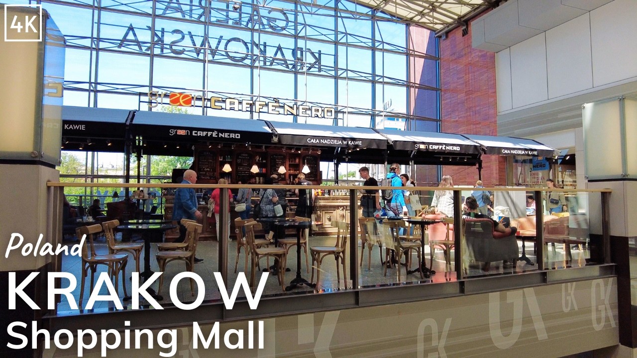 Krakow Shopping Mall 4K - Galeria Krakowska - Poland Shopping Mall - Street Walk (60fps)