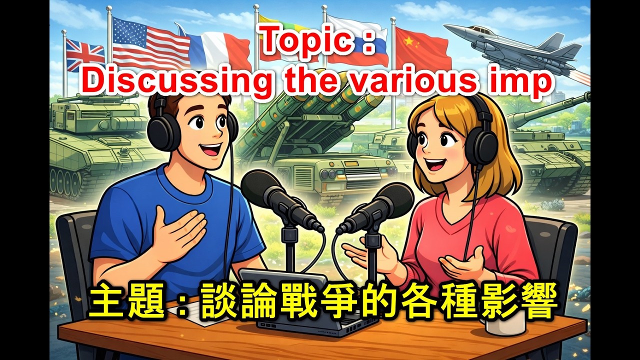 Topice : Discussing the various impacts of war | 主題 : 談論戰爭的各種影響