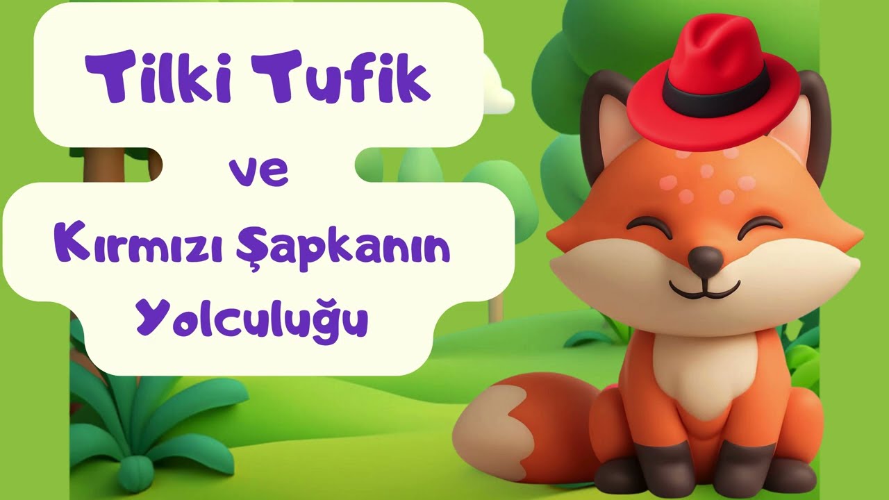Tilki Tufik Ve Kırmızı Şapkanın Yolculuğu | Animasyon Uyku Masalı (4-7 Yaş )