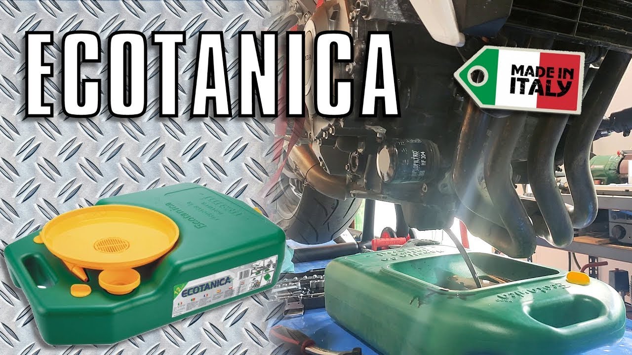 ECOTANICA per Cambio Olio Auto e Moto. Svuotamento e Contenimento