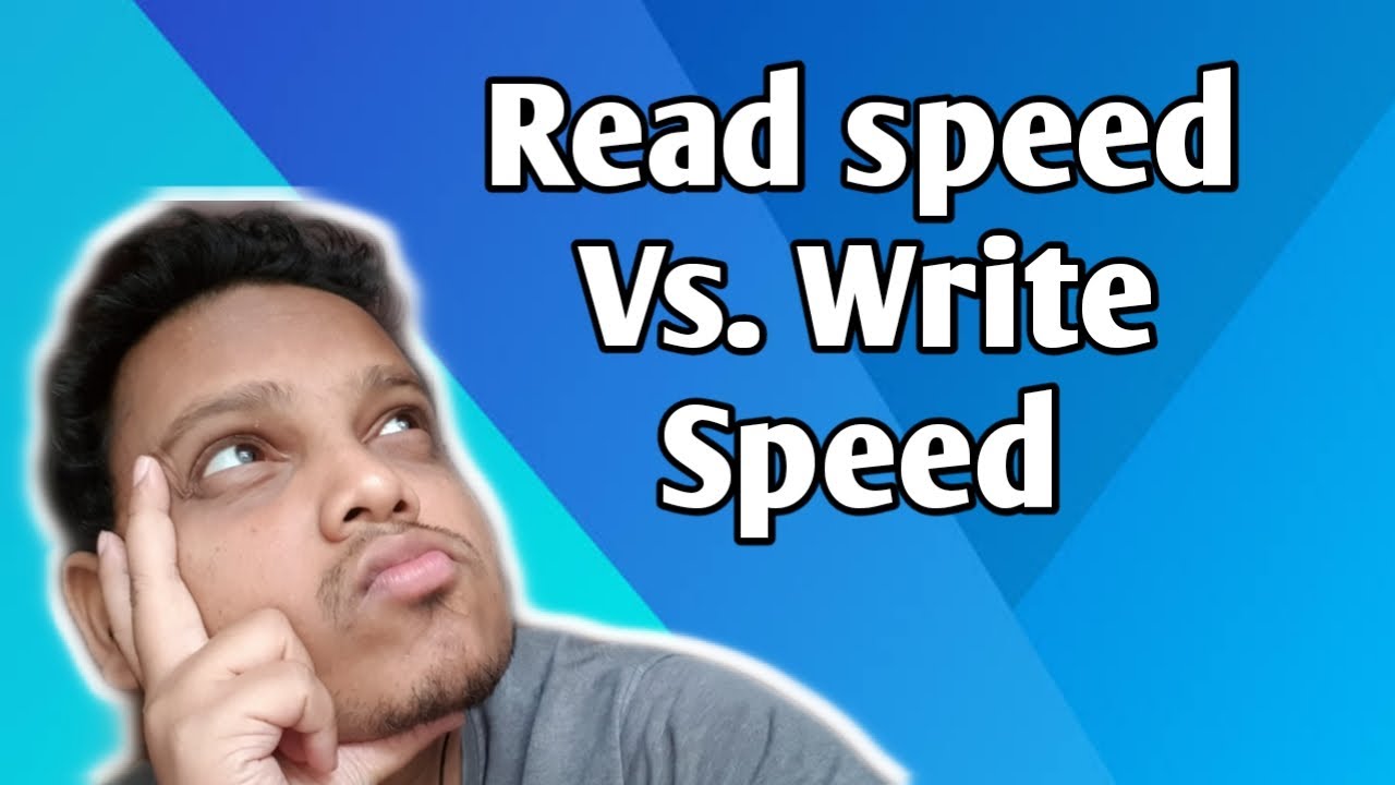 Why writing speed is always slower than reading speed | Reading speed vs. writing Speed explained |