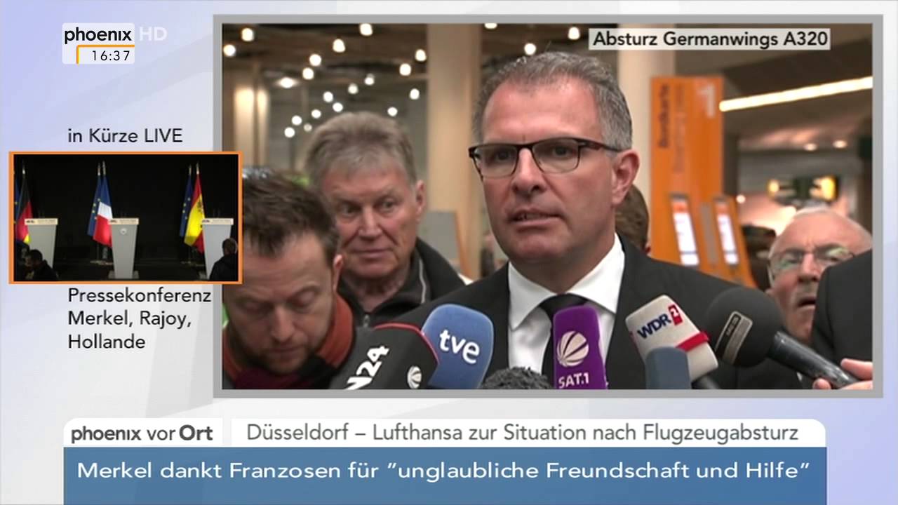 Flugzeugabsturz: Statement von Carsten Spohr nach Gespräch mit Angehörigen am 25.03.2015