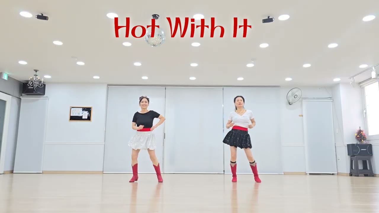 Hot With It🍀 Line Dance Demo #대한컨트리댄스협회 대구지부 홍지현 010-5003-2606 