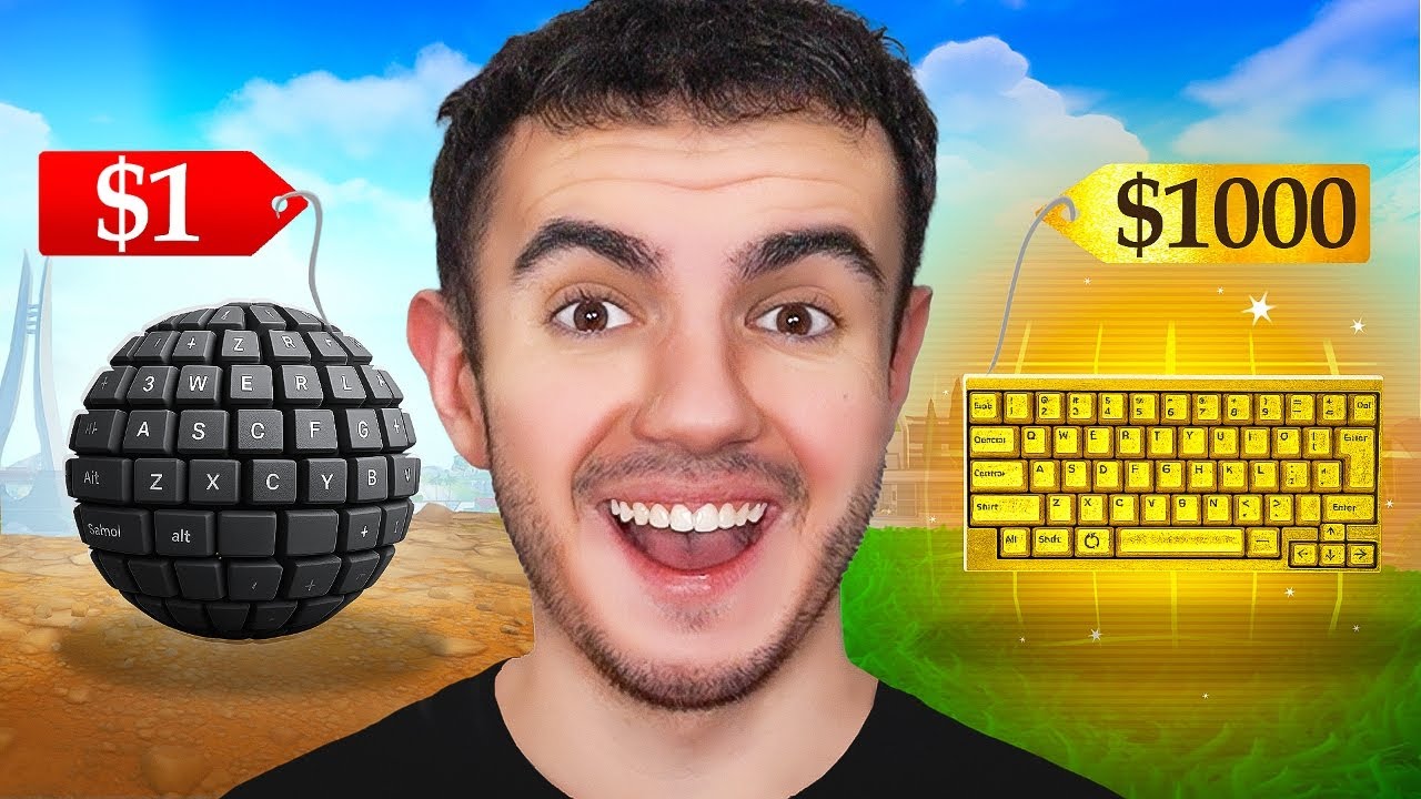 $1 vs $10,000 Keyboard in Fortnite