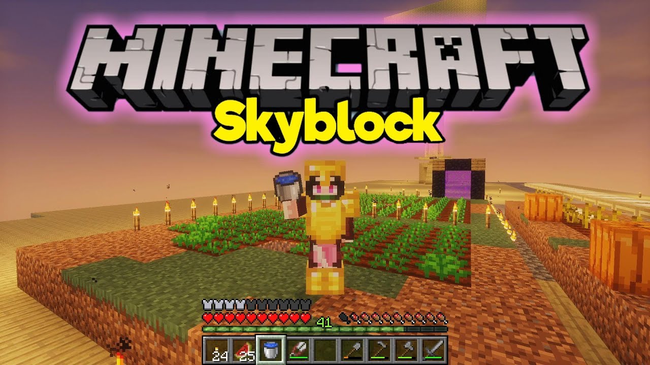 White Noise To Sleep Or Study To 😴 MINECRAFT SKYBLOCK  Ep 19