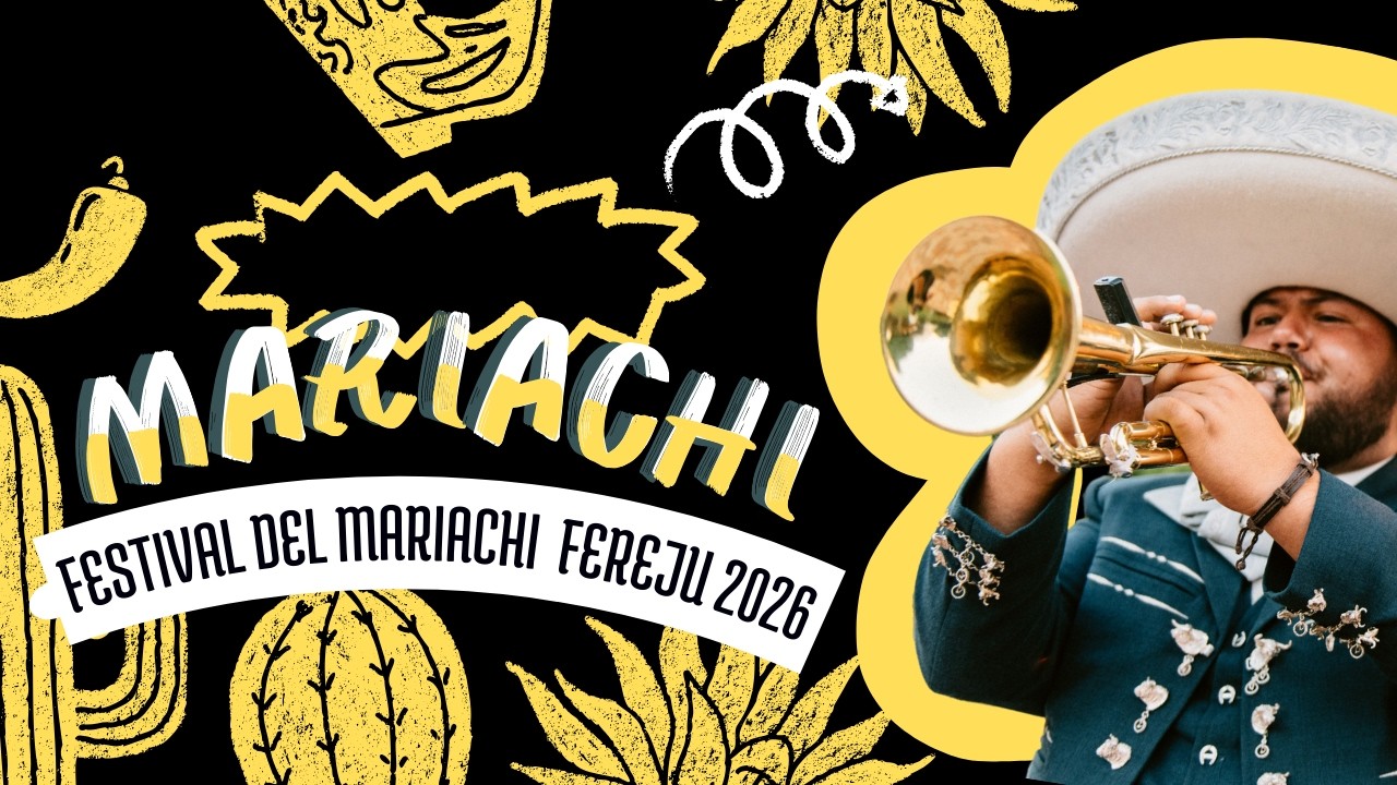 ¡Viva la fiesta! 3 mariachis al mismo tiempo.