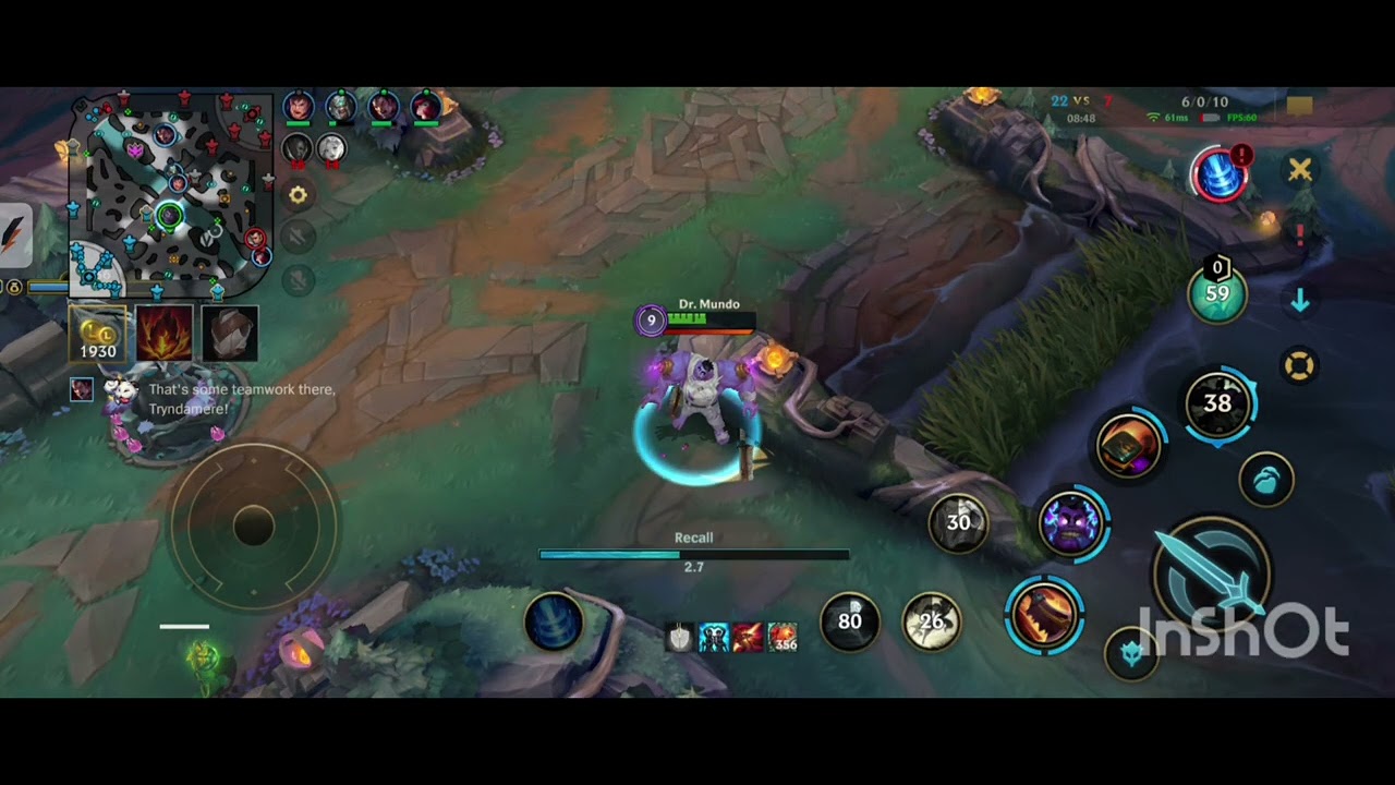 A to Z Top Lane Champ in WildRift 7- Doctor with a Big Injection Dr Mundo ( top champ on supp role) 