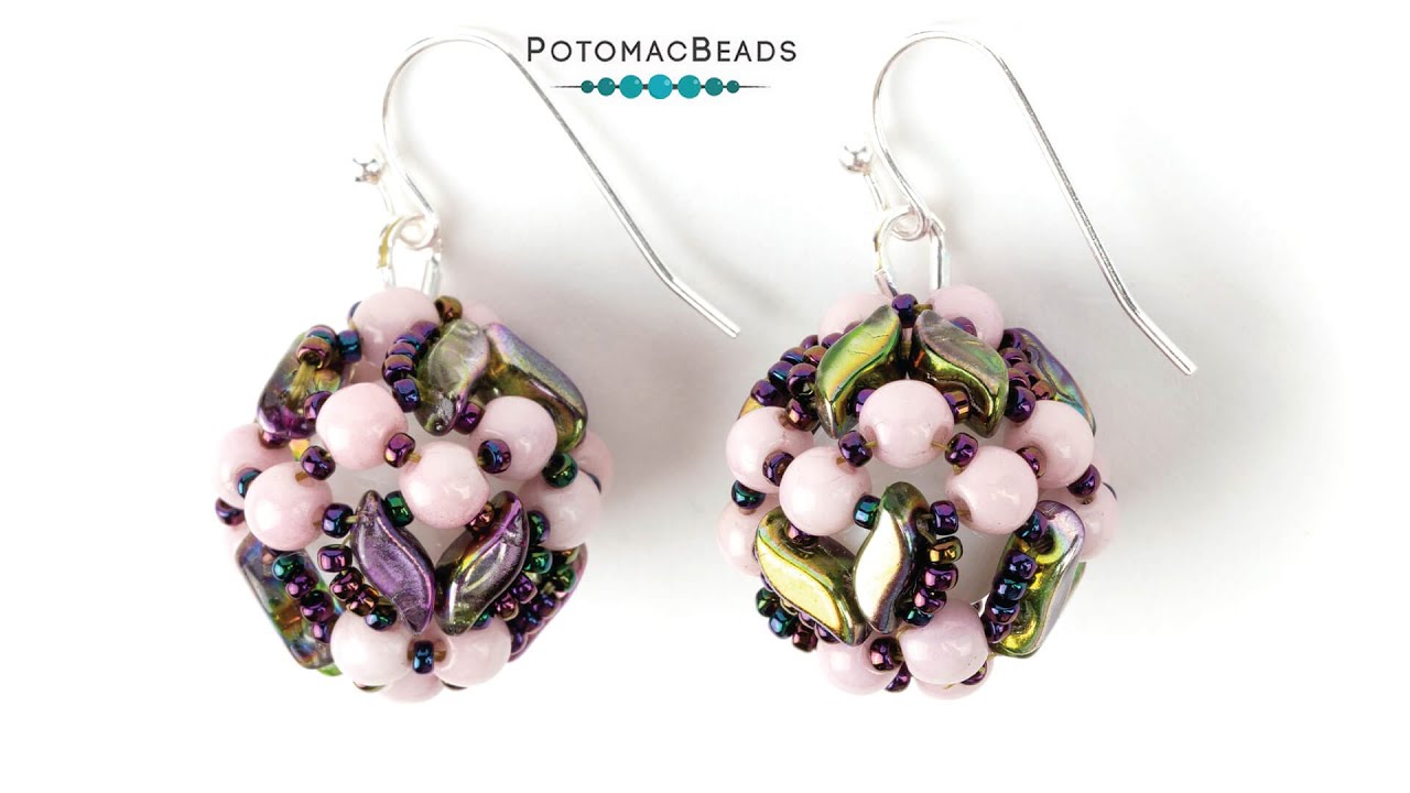 May Flowers Beaded Bead - DIY Jewelry Making Tutorial by PotomacBeads