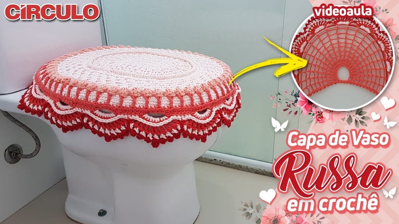 Capa de Vaso Russa em Crochê