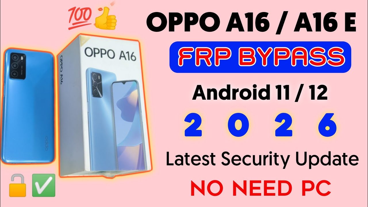 OPPO A16 Frp Bypass Android 12 Without Pc 2026 | How To Unlock Google Account in OPPO A16 New Method