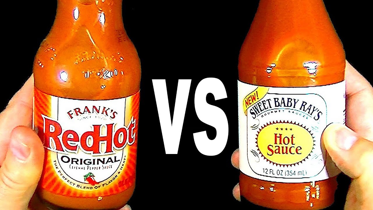 Franks Red Hot vs. Sweet Baby Rays Hot Sauce - FoodFights Taste Test Comparison & Review