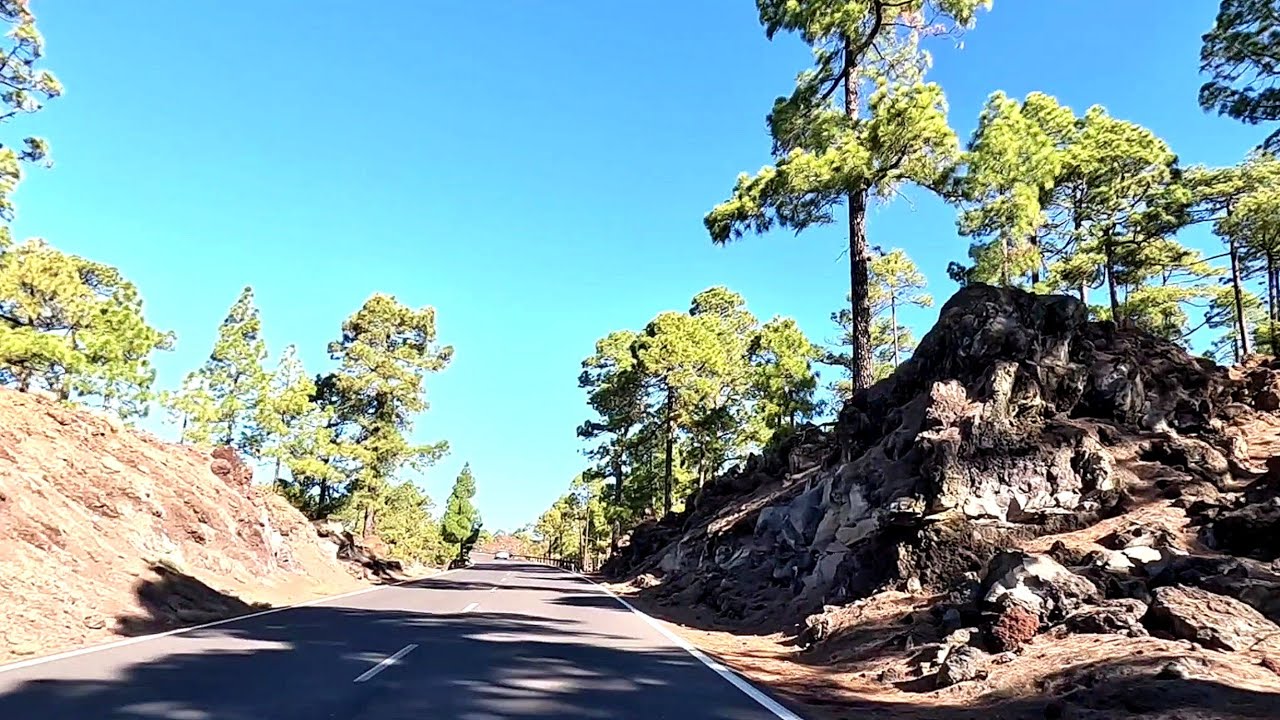 Fahrt durch den Teide Nationalpark auf Teneriffa Teil 1.