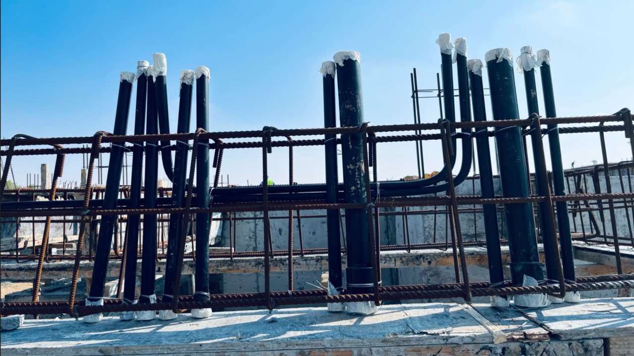Pipe Sleeve Installtion at Beam| UAE Electrical Work |ElectroDubai