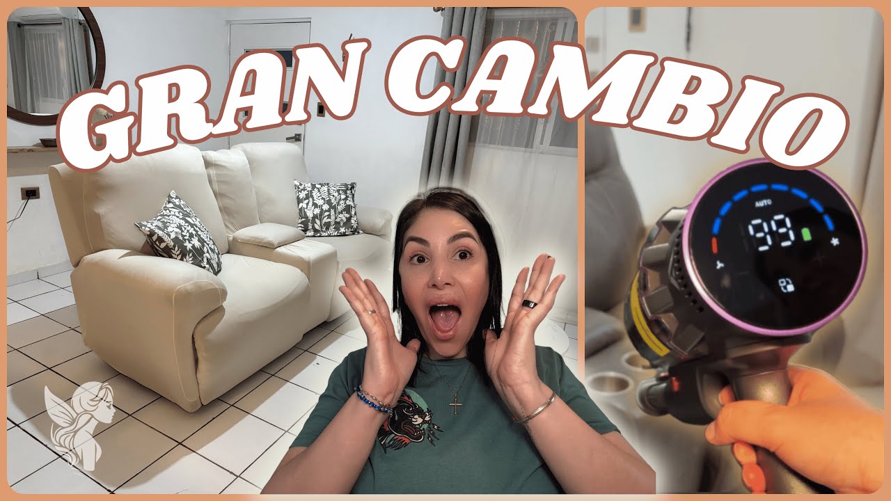 Gran cambio en mi sala con poco presupuesto | Transformación rápida + Aspiradora Coovy #home #decor