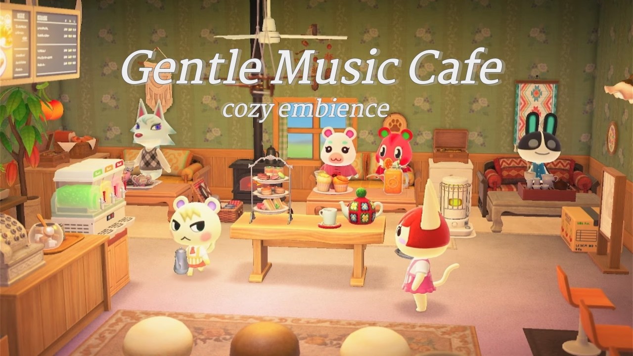 동숲 ASMR | 오르골 소리와 아늑한 카페 ☕ | gentle music box bgm 🎧 | cozy ambience | あつ森 癒しASMR