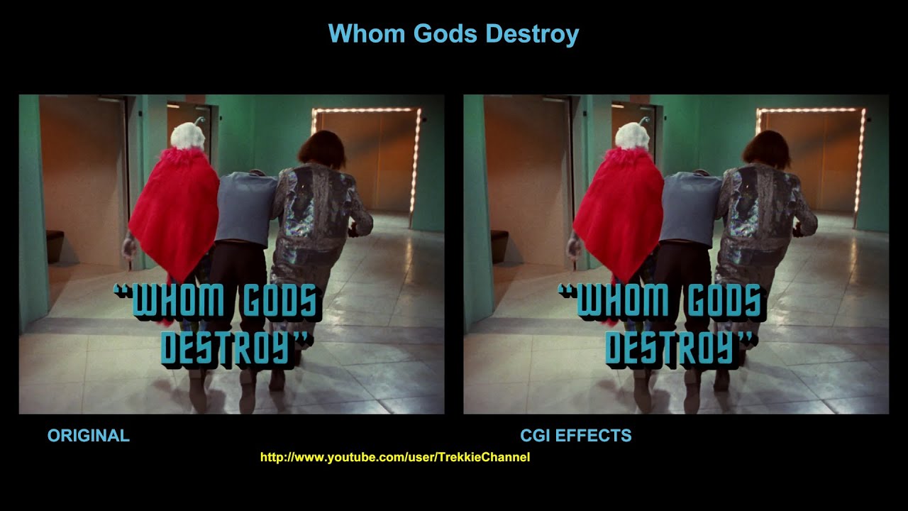 Star Trek - Whom Gods Destroy - visual effects comparison