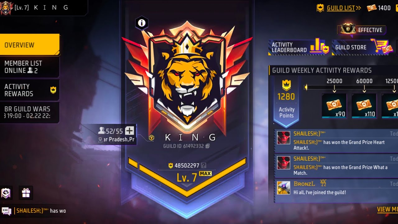 V BADGE GUILD PLAYER LIVE GUILD TEST 1 VS 4 🎮