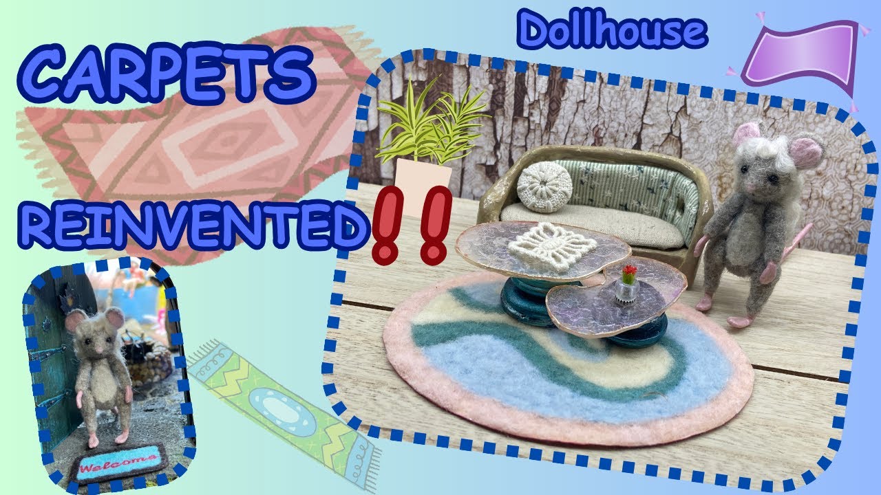 Dollhouse Carpets REINVENTED !! A New way to make your Miniature Carpets!