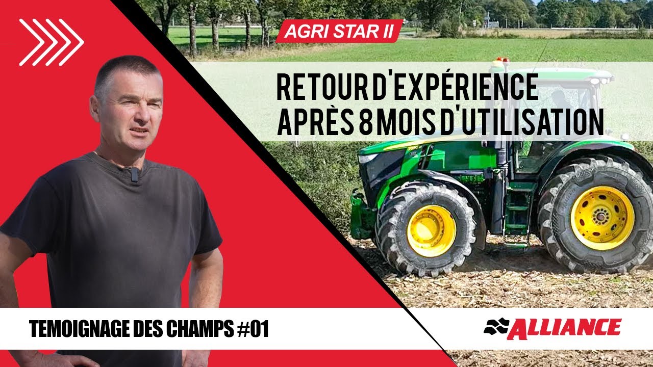 Il a Utilis&eacute; les Pneus de Tracteur Radiaux Alliance 