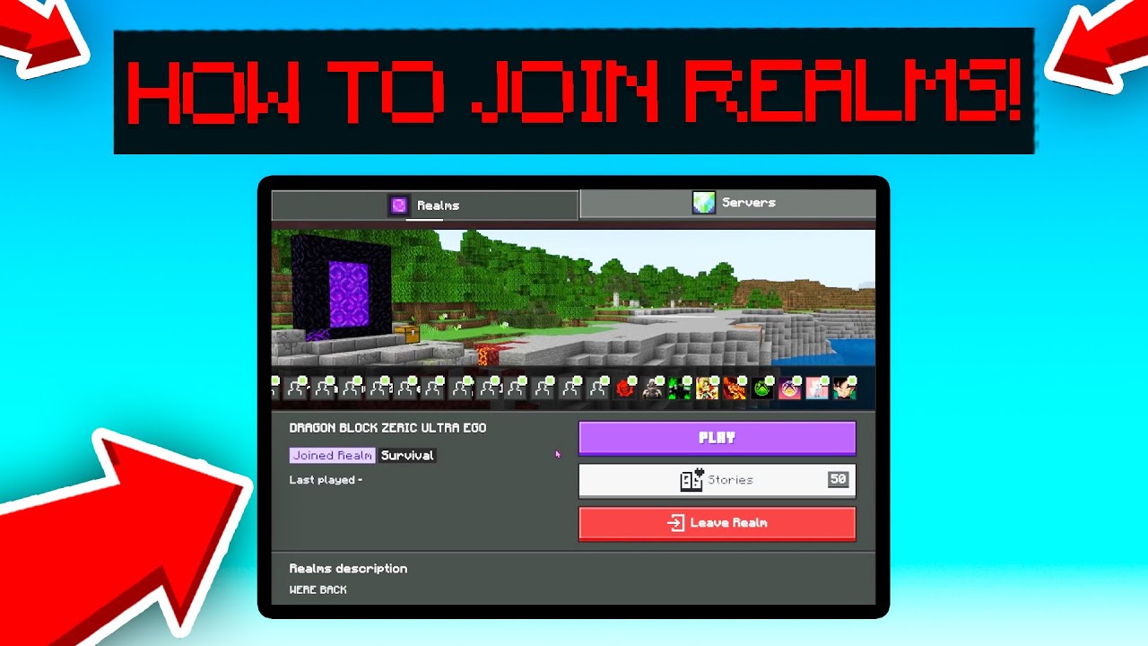 Как присоединиться к Realms в Minecraft Bedrock! (2025)