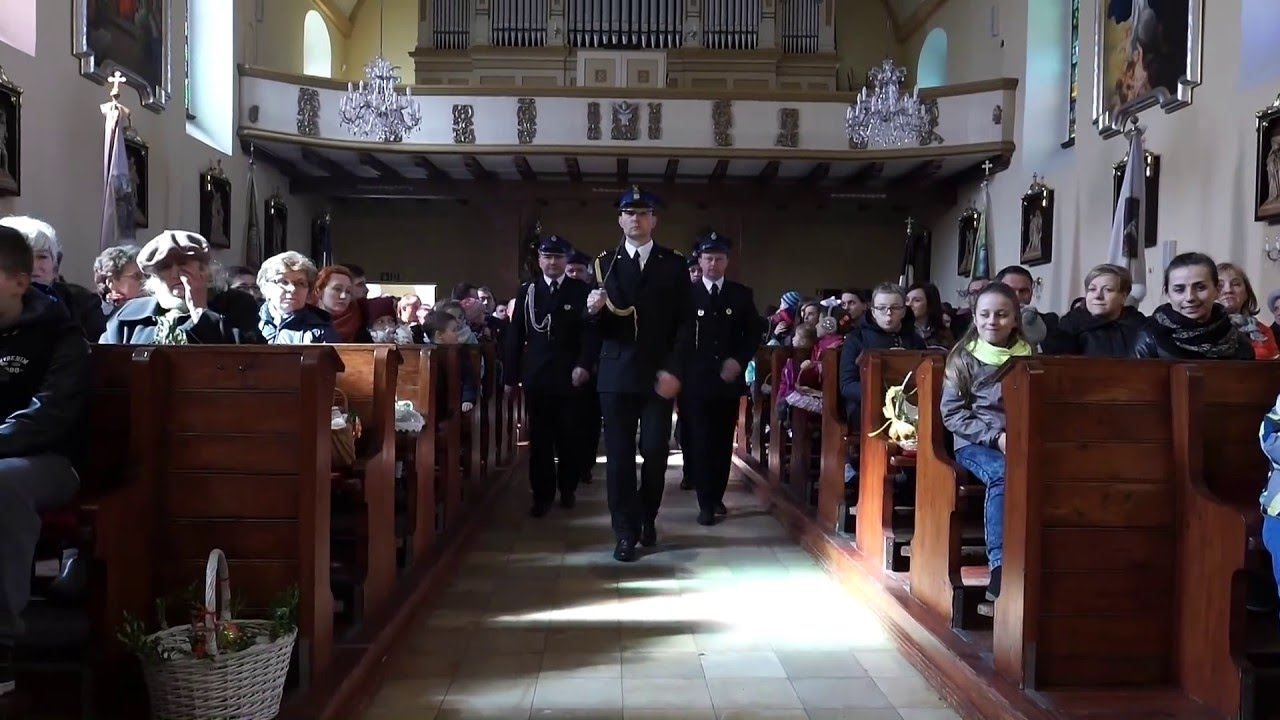 OSP Domaniów-Zmiana warty przy Bożym Grobie 2016