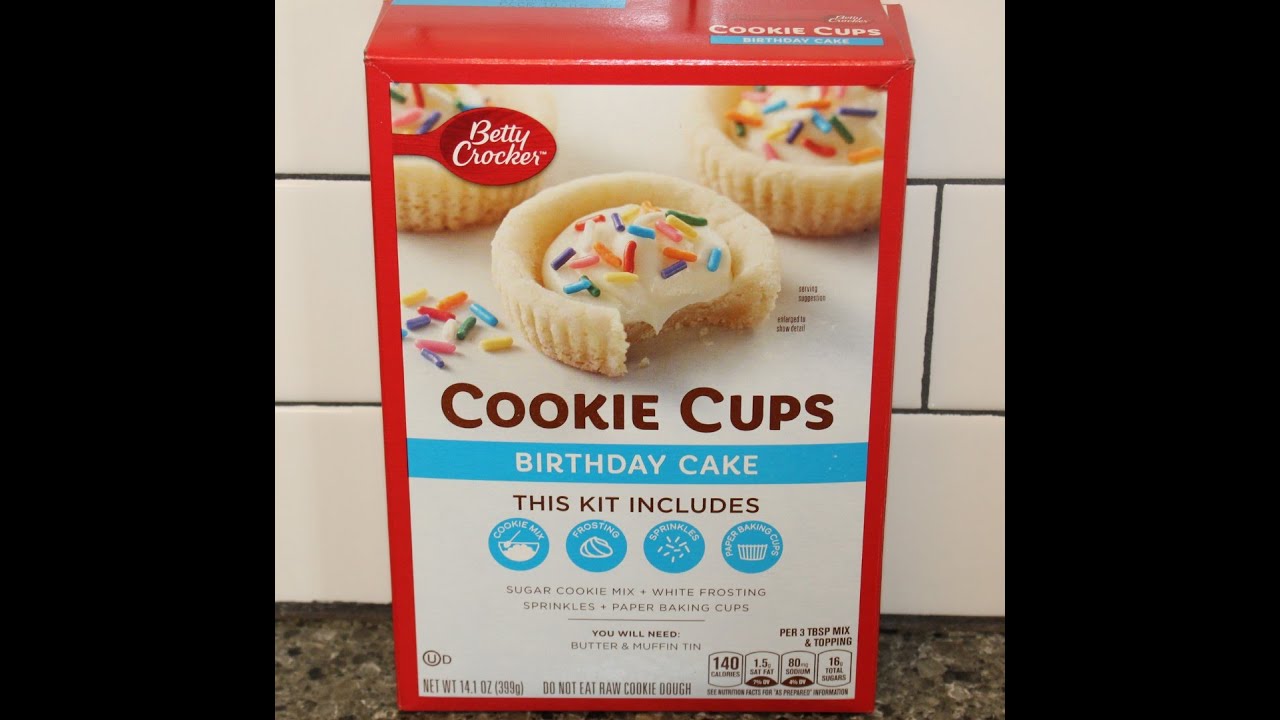 Betty Crocker Cookie Cups: Birthday Cake Review