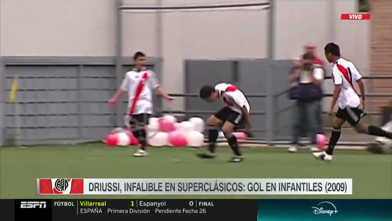 Los goles de Sebastián Driussi a Boca en las inferiores de River