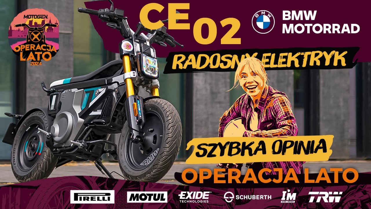 BMW CE 02 - elektryczny motocykl na prawko B - zapomnij o wszystkim! [szybka opinia, OPERACJA LATO]