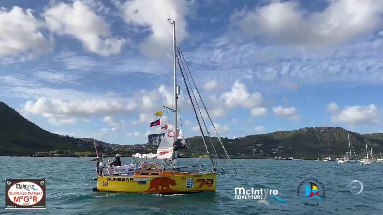 Historic LIVE Arrival- 24,000 Miles Solo – oldest skipper 72 year old Eric Marsh