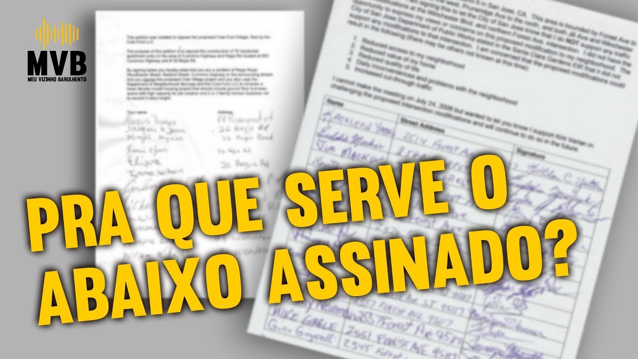Abaixo Assinado contra o vizinho barulhento