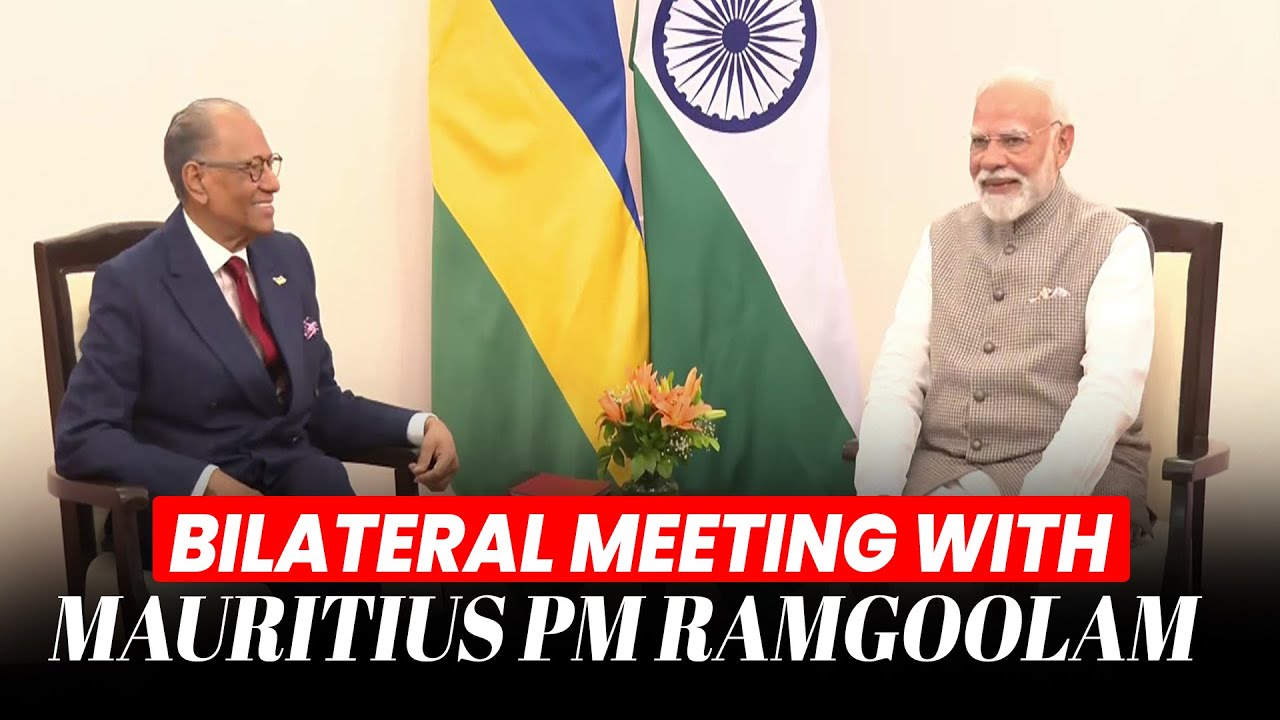 PM Modi holds bilateral meeting with Mauritius PM Ramgoolam | Kashi | Varanasi | India