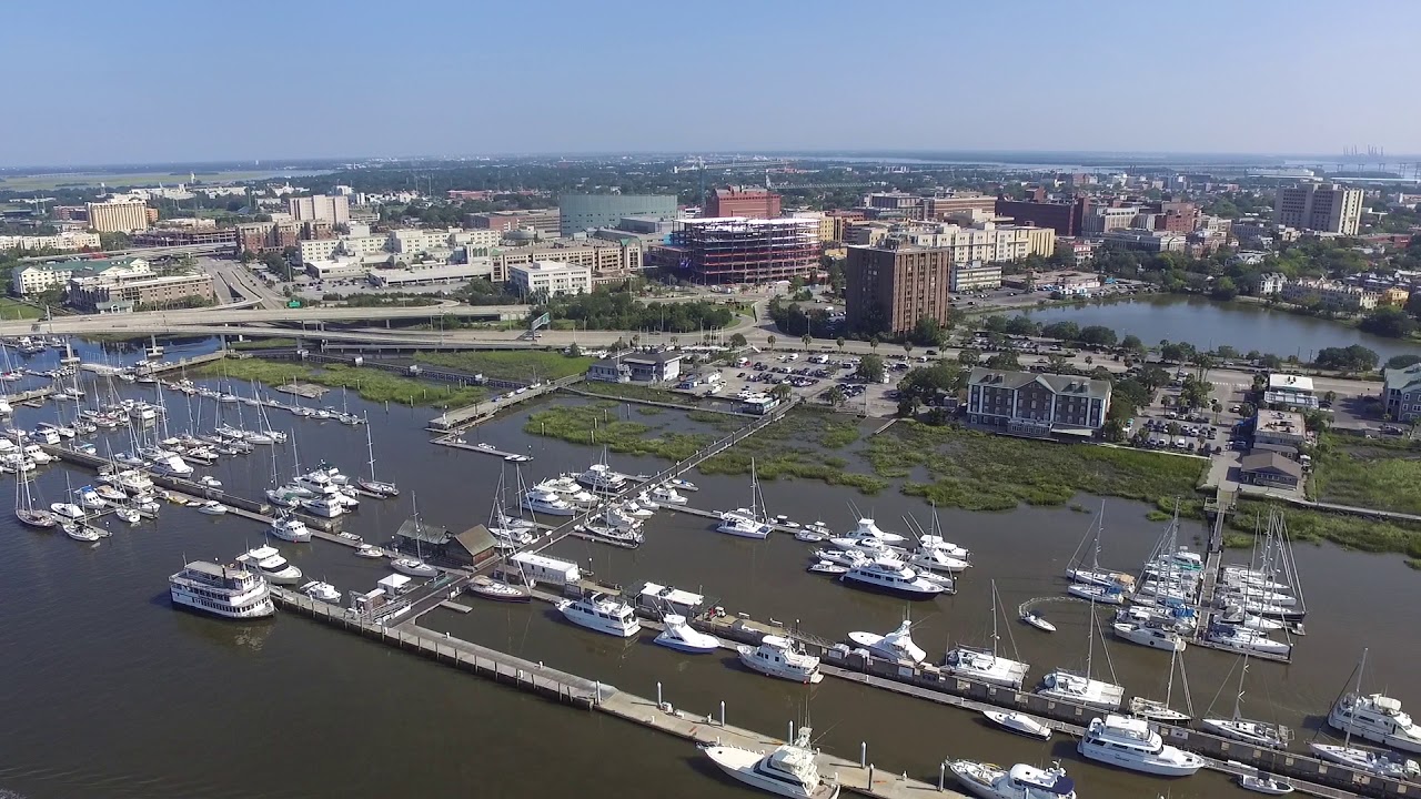 Charleston City Marina Raw Footage