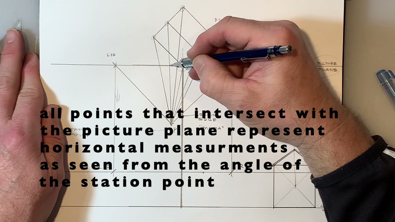 how to draw a shed using measured perspective