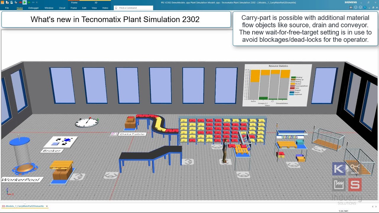What's New in Tecnomatix Plant Simulation 2302