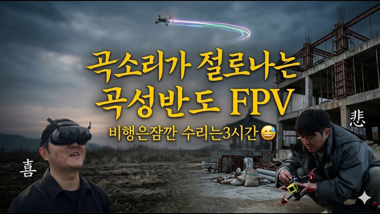 FPV 추락의 성지... 곡소리 절로 나는 곡성반도 폐건물 비행 (견적 주의)