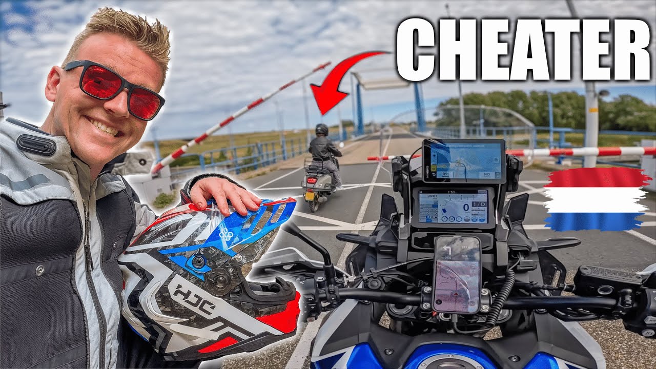 Africa Twin Ride in The Netherlands! 🇳🇱 Drag Racing Scooters!